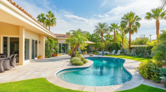 planter autour d’une piscine